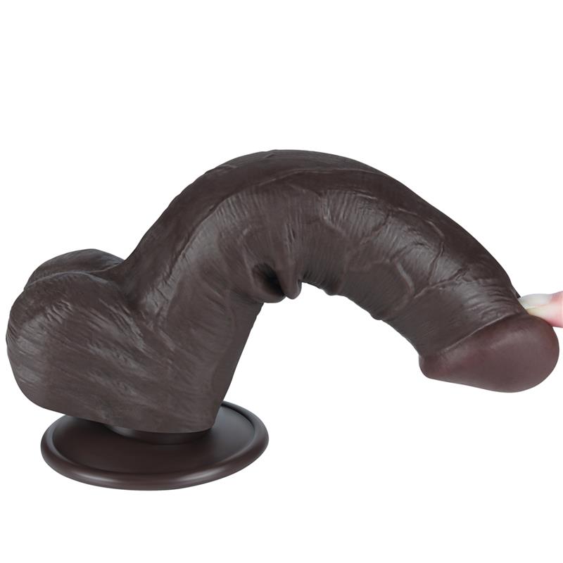 Dildo Dual Layer Piel Deslizante Retractil 8 - Imagen 4