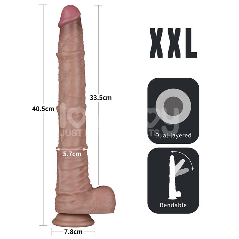 Dildo Dual Layered Articulable XXL 16 - Imagen 14