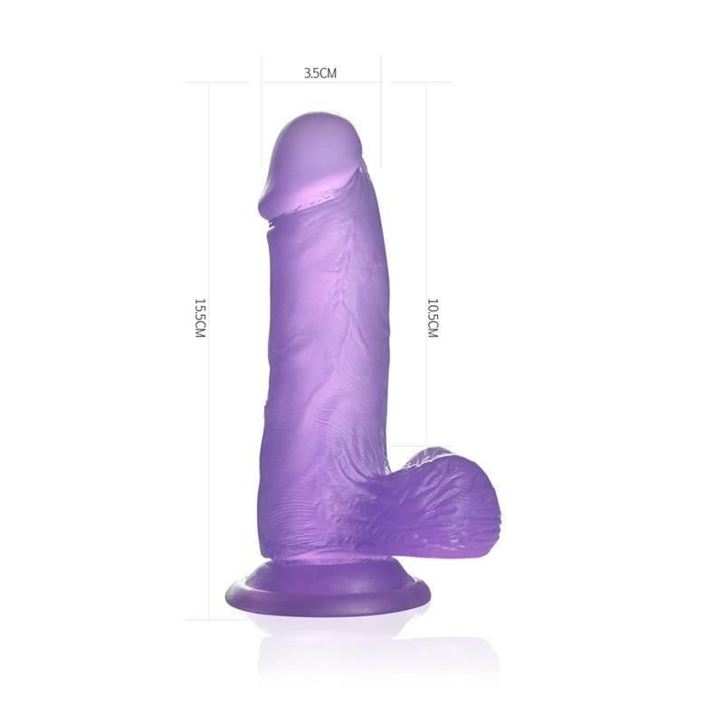 Dildo Jelly Studs 6 Púrpura - Imagen 7
