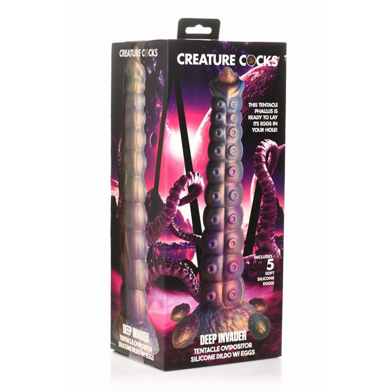 Dildo Ovoposito con 5 huevos Deep Invader Tentacle - Imagen 6