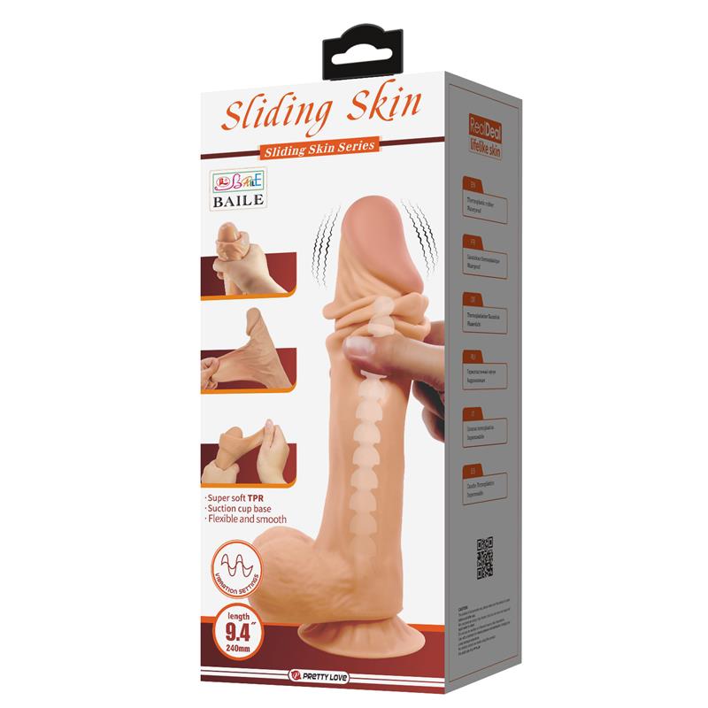 Dildo Realista Doble Densidad Piel Deslizante Retractil 24 cm - Imagen 10