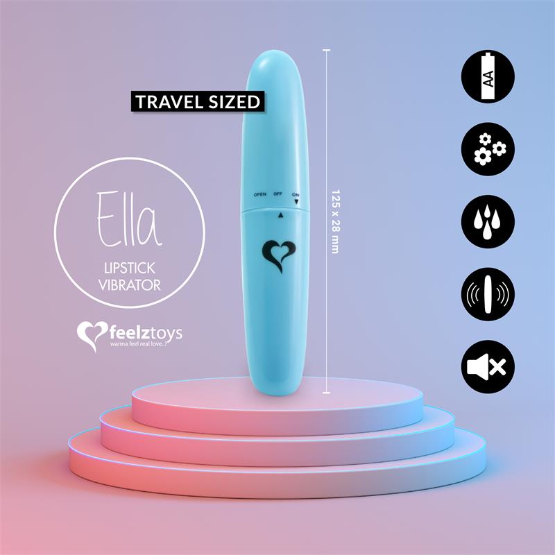 Ella Lipstick Vibrador Light Blue - Imagen 3