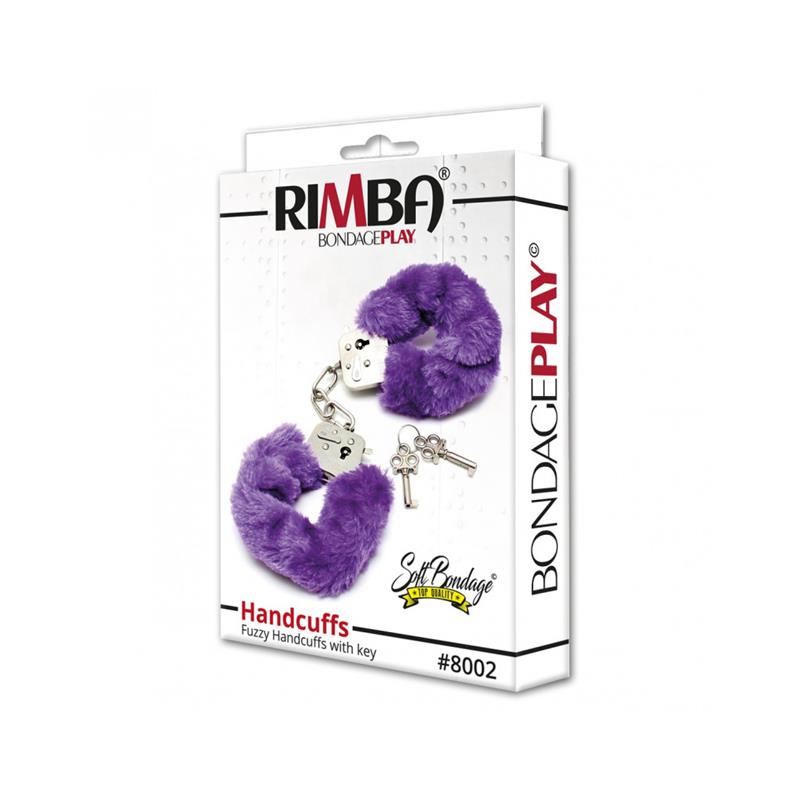 Esposas Metálicas con Pelo Morado - Imagen 2