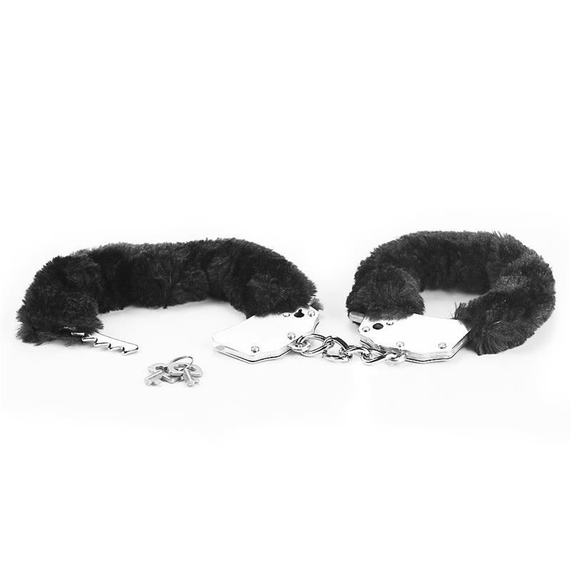 Esposas Metálicas con Pelo Negro - Imagen 3