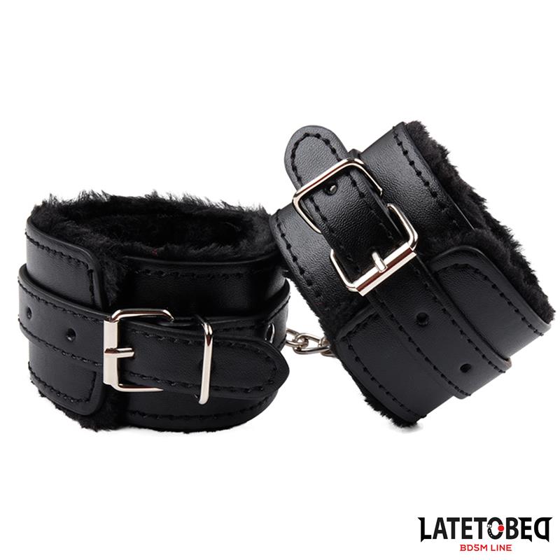 Esposas para Tobillos con Pelo Negro - Imagen 2