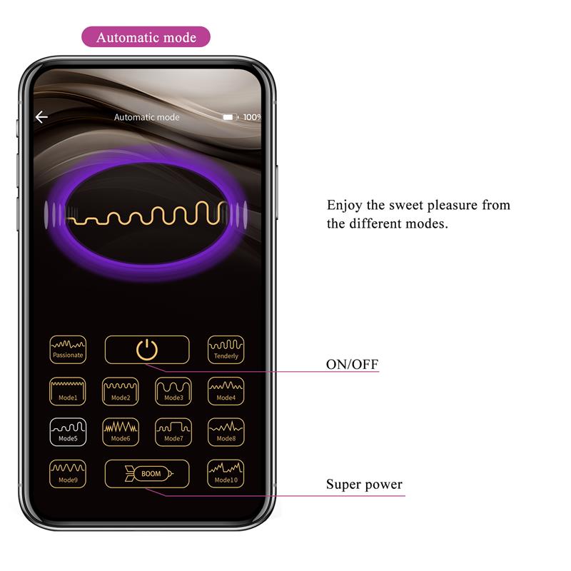 Ethan Vibrador con APP Púrpura - Imagen 10