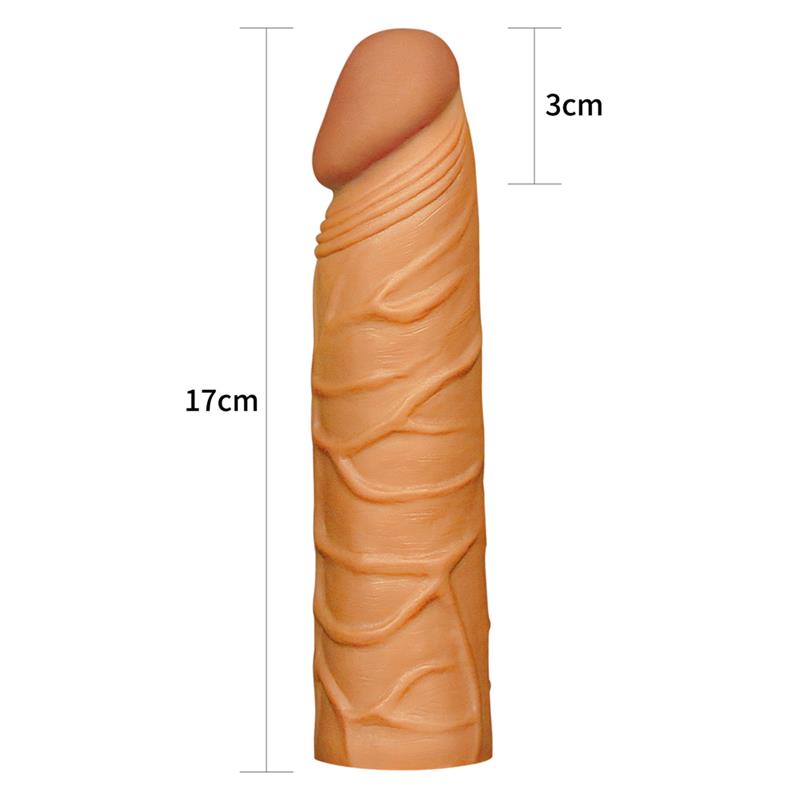 Funda para el Pene Pleasure X Tender Marrón - Imagen 5