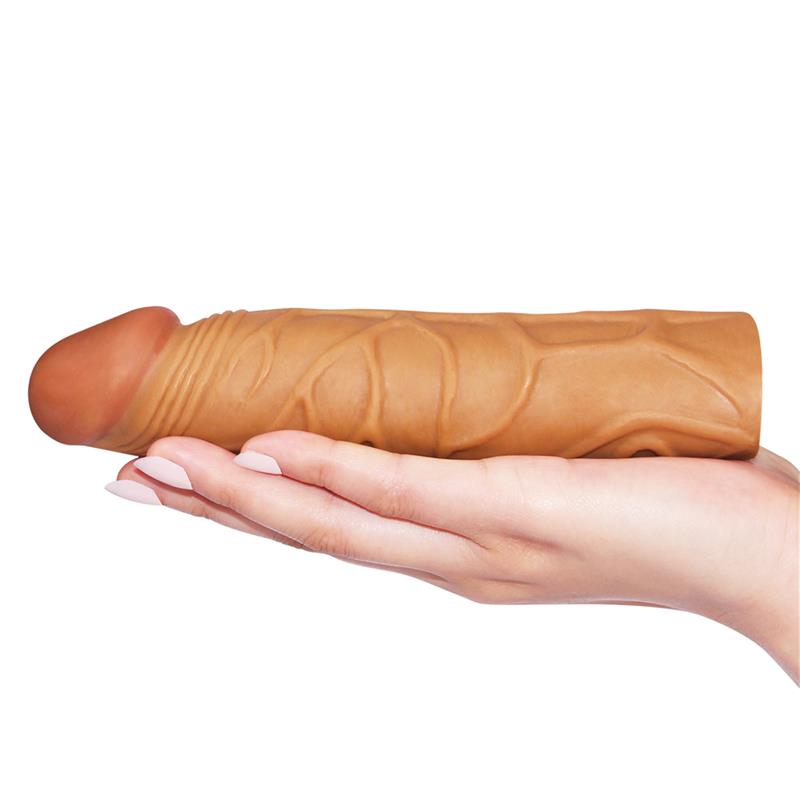 Funda para el Pene Pleasure X Tender Marrón - Imagen 3