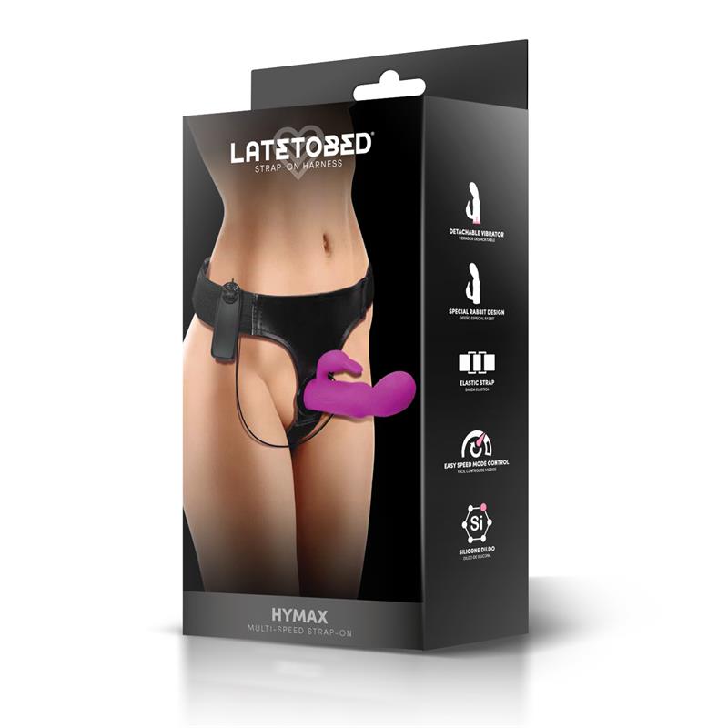 Hymax Arnés con Dildo-Vibrador con Conejito y Control Remoto - Imagen 5