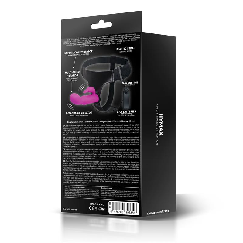 Hymax Arnés con Dildo-Vibrador con Conejito y Control Remoto - Imagen 6