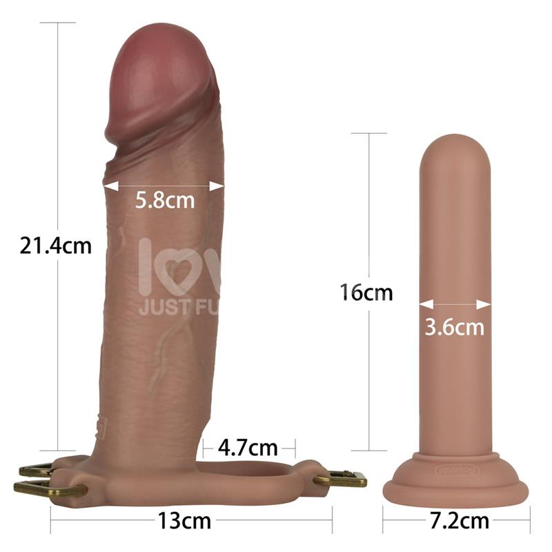 Ingen Arnés Ajustabe con Dildo Hueco 9 Enhanced Set XS/S/M - Imagen 26