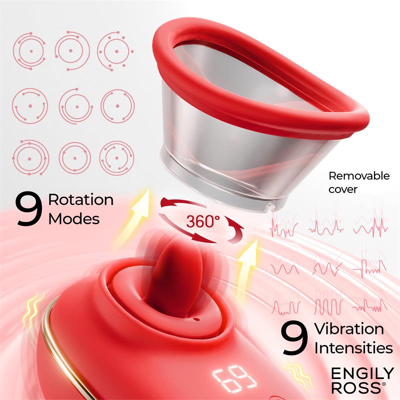 Lizer Estimulador con Lengua Oscilante, Bomba de Vacío y Vibración - Imagen 5