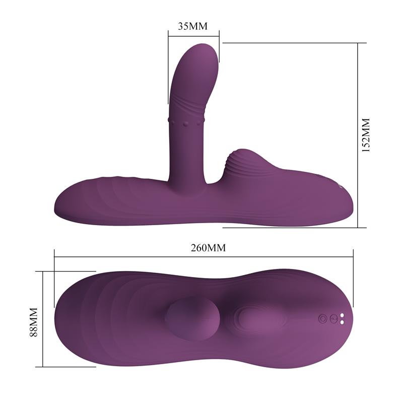 Luka Asiento con Vibrador con Finger, Efecto Calor y Bolas Rotadoras - Imagen 10