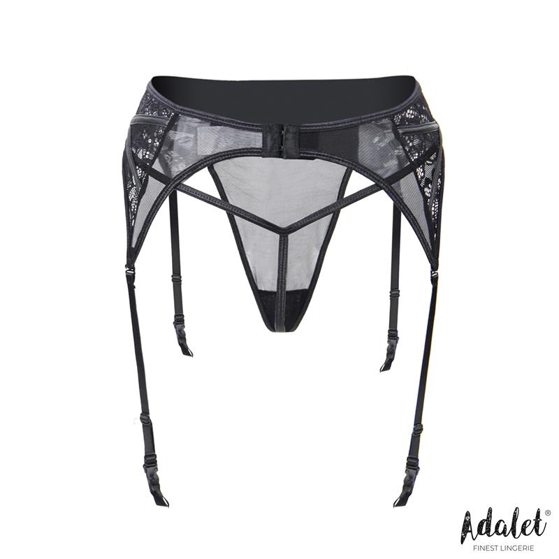 Luva Set de Liguero con Encaje Floral y Tanga - Imagen 3