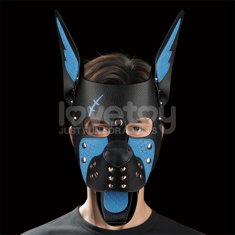 Máscara Cachorro Rebellion Reign Scarred Alpha Pup Azul - Imagen 2