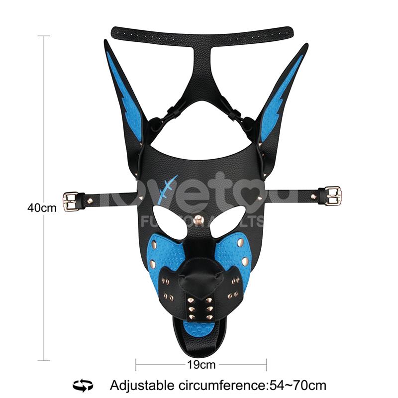 Máscara Cachorro Rebellion Reign Scarred Alpha Pup Azul - Imagen 12