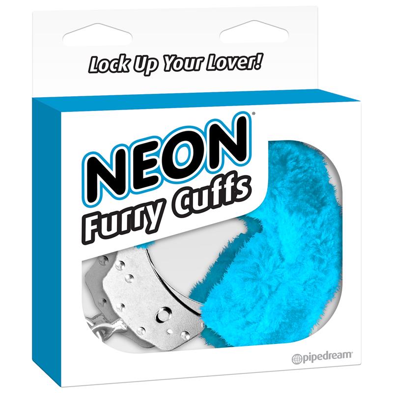 Neon Esposas Forradas Color Azul - Imagen 2