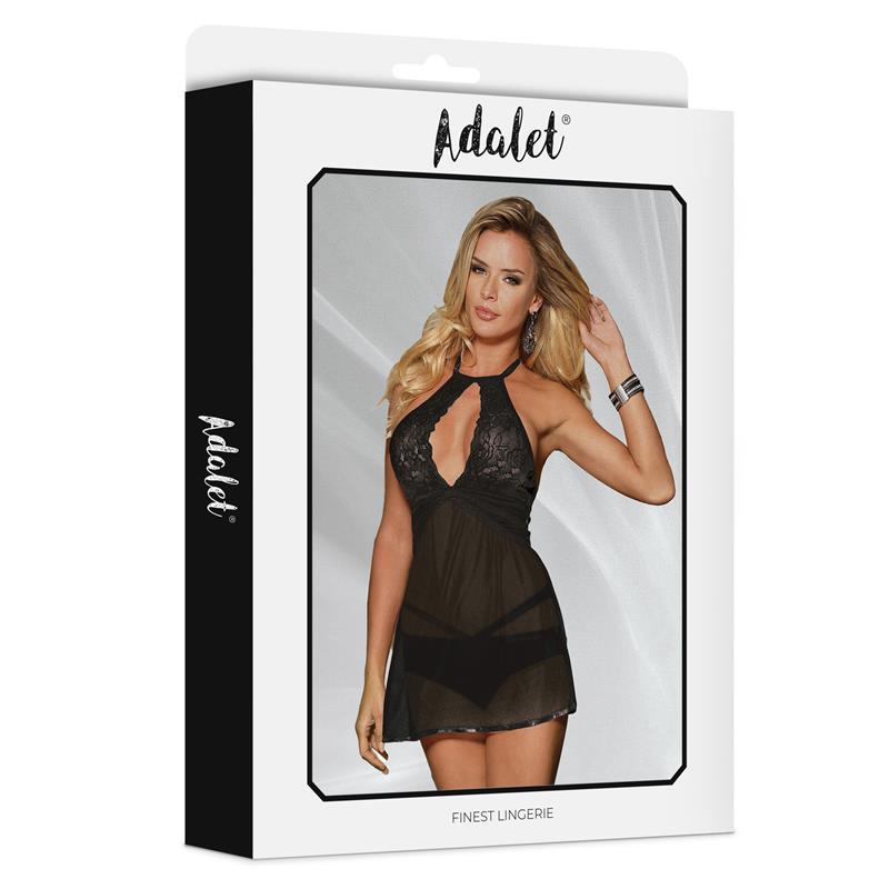 Nova Babydoll Espalda Abierta y Tanga - Imagen 4