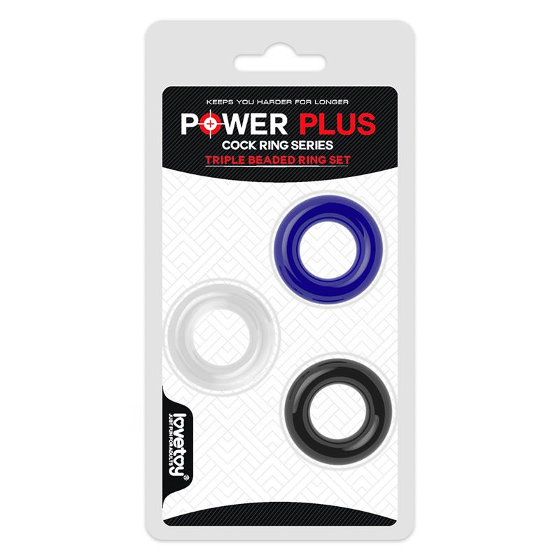 Pack de 3 Anillos para el Pene Power Plus - Imagen 2