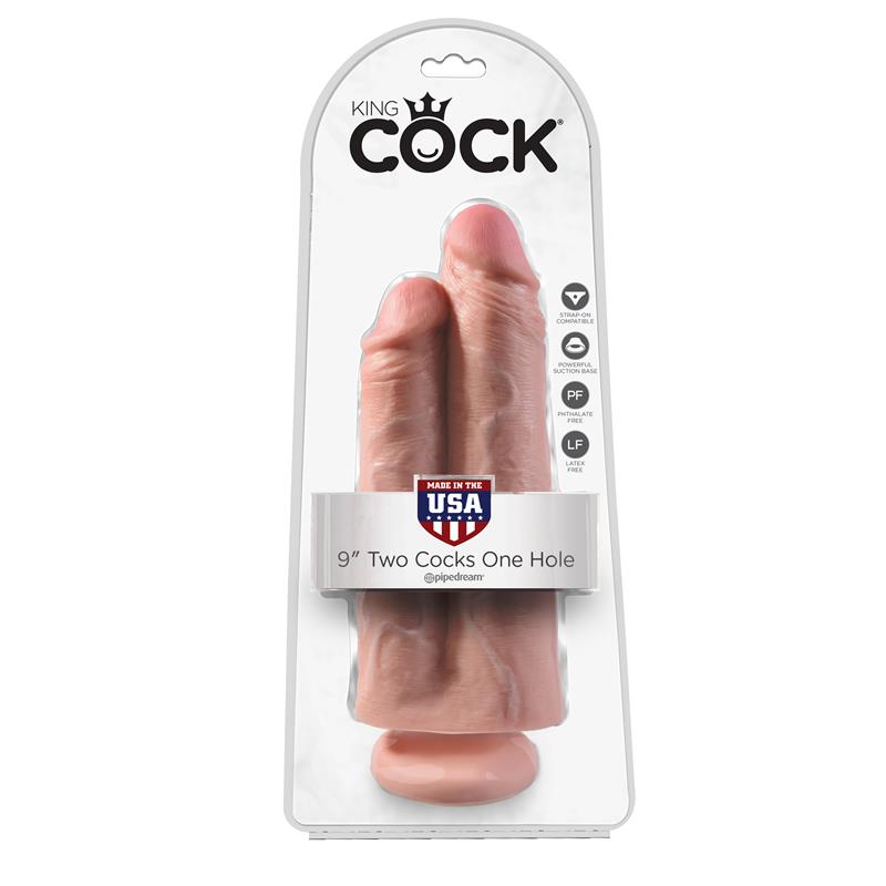 Pene Doble Two Cocks One Hole Natural 9 - Imagen 2
