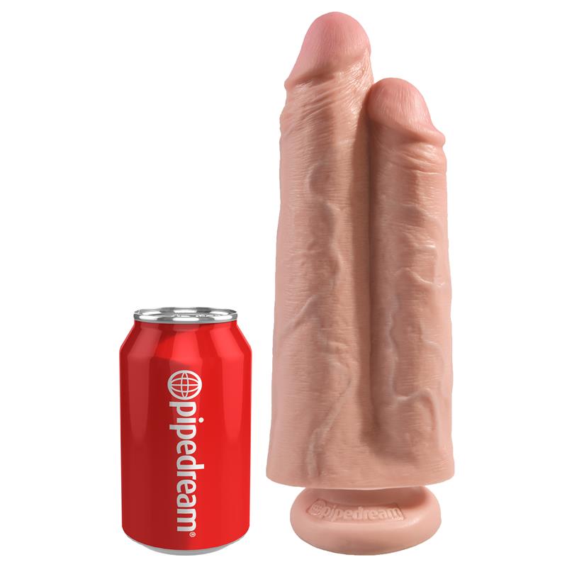 Pene Doble Two Cocks One Hole Natural 9 - Imagen 3