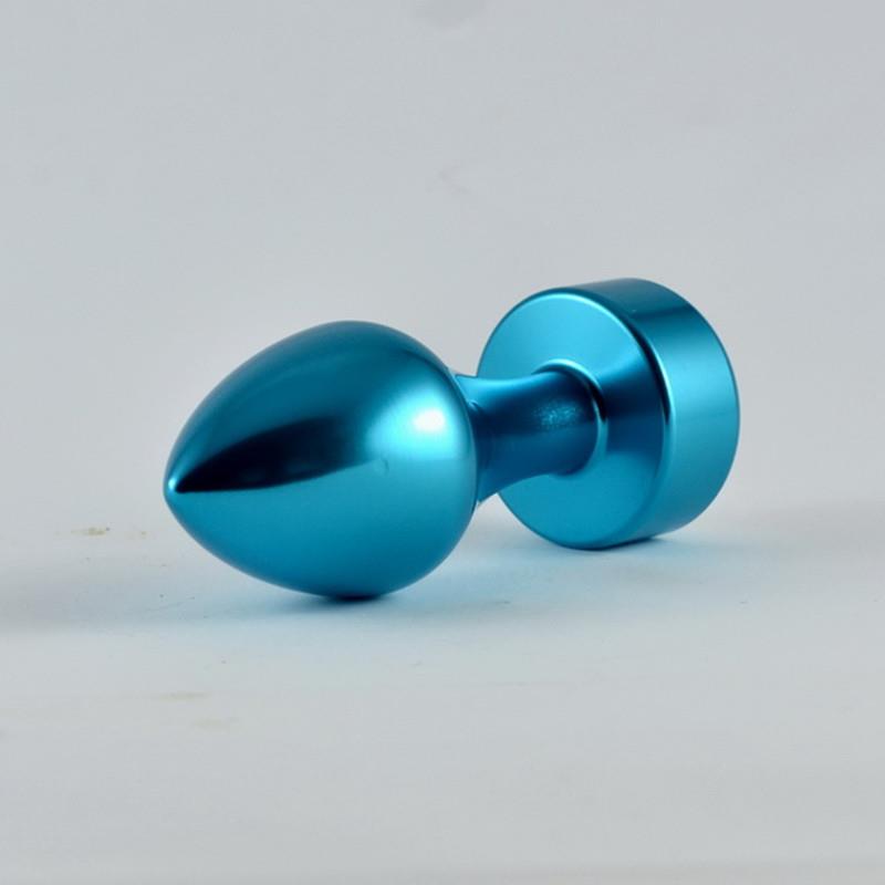 Plug Anal Azul Rosebud con Joya - Imagen 2