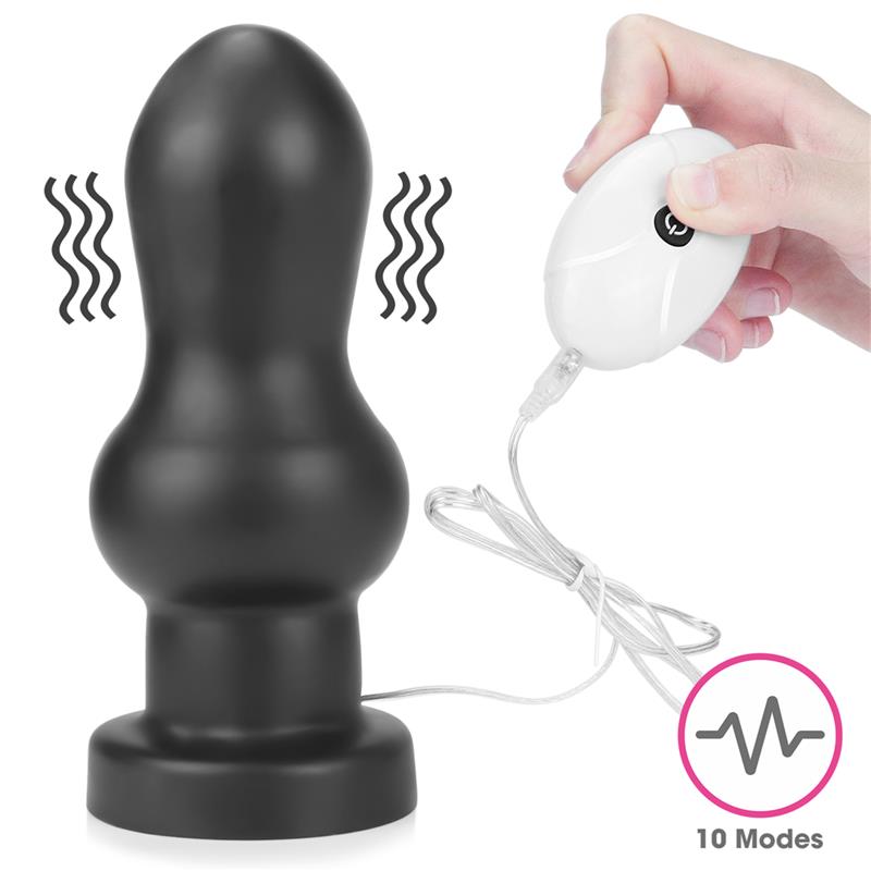 Plug Anal con Vibración King Sized 7 Negro - Imagen 6