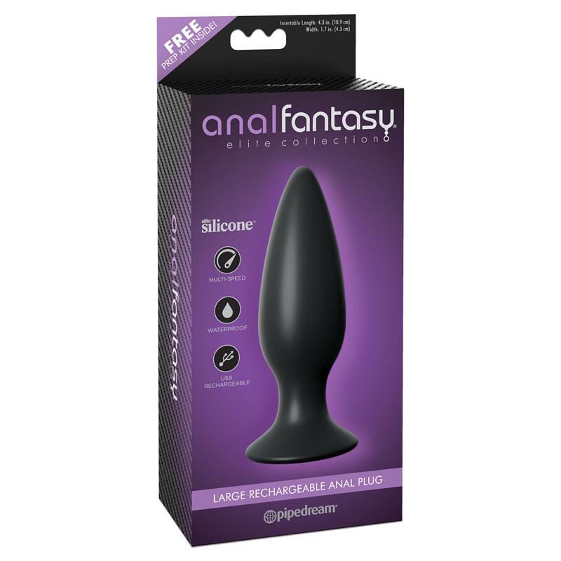 Plug Anal con Vibración Negro - Imagen 2