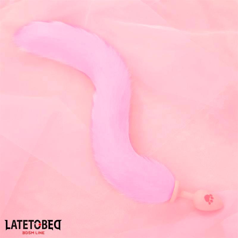 Plug Anal Rosa con Cola de Zorro Rosa - Imagen 3
