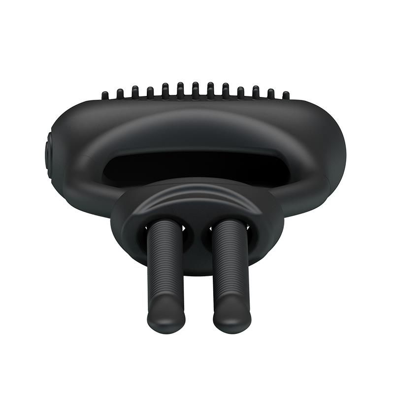 Pretty Love Anillo Vibrador Curitis Color Negro - Imagen 3