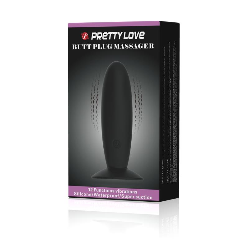 Pretty Love Plug Anal Vibrador Color Negro - Imagen 9