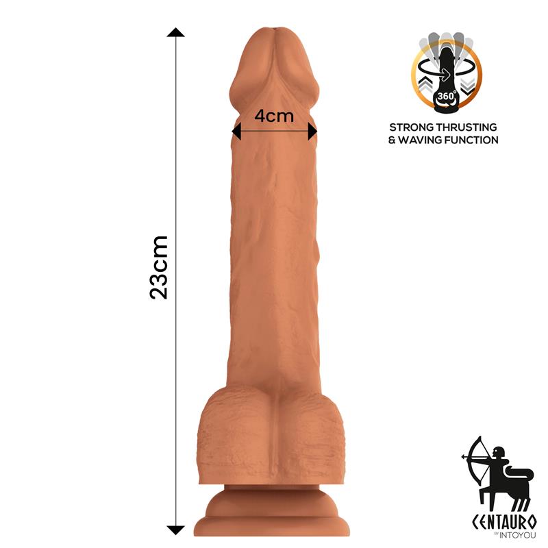 Quintus Dildo con Vibración, Thrusting y Waving 360º 9 - 23 cm - Imagen 9