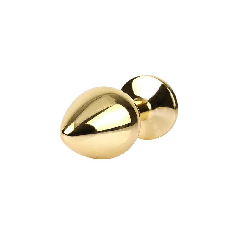 Rosy Gem Plug Anal Dorado con Joya Talla M - Imagen 5