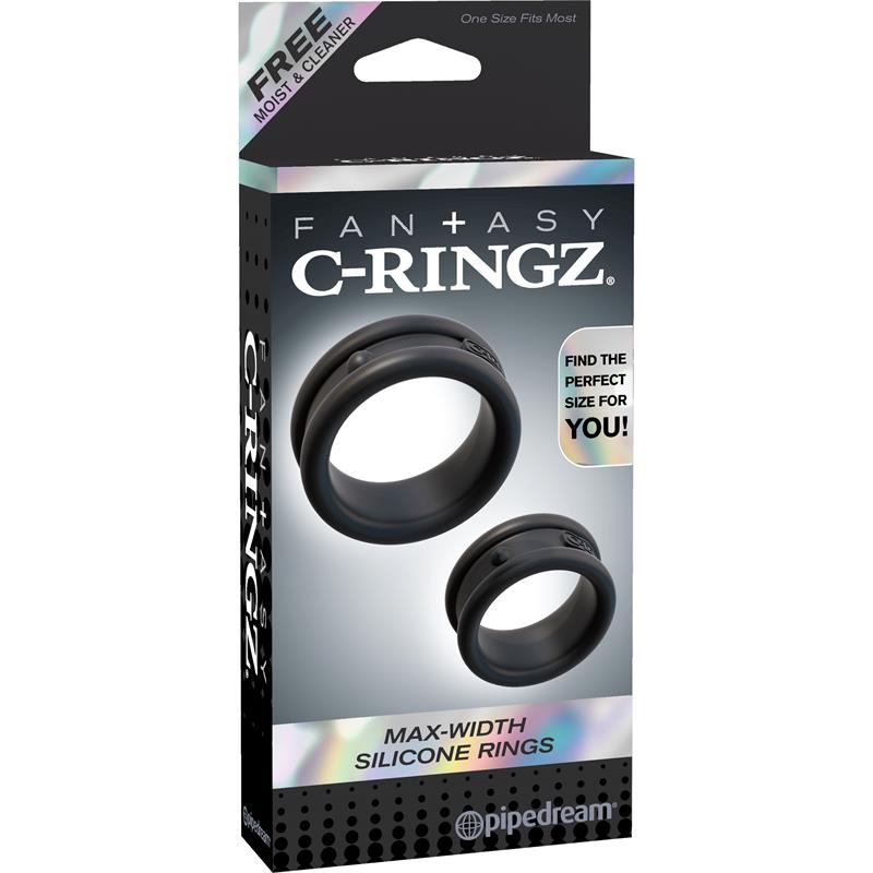 Set 2 Anillos para el Pene Negro - Imagen 3