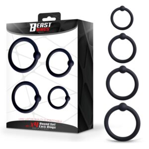 Set de 4 Anillos para el Pene Silicona