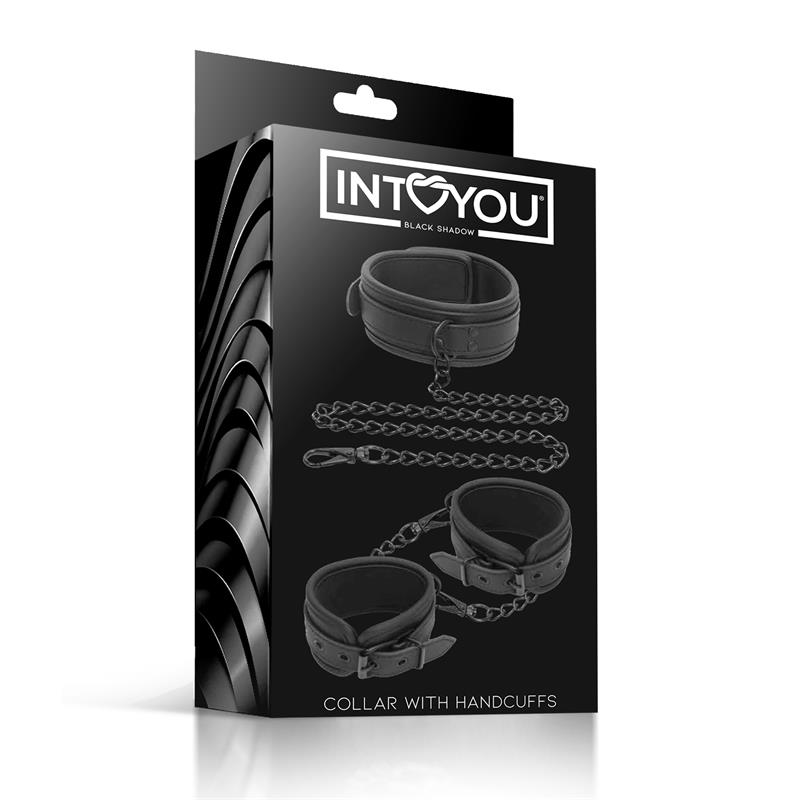 Set de Collar y Esposas para Muñecas Cuero Vegano - Imagen 6