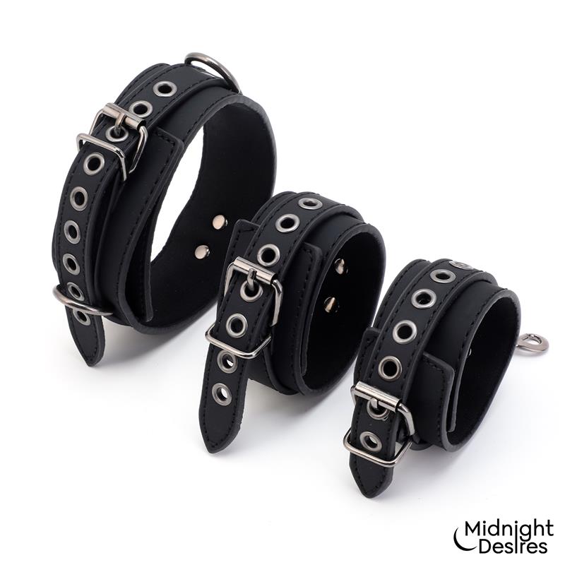 Set de Restricciones con Collar y Esposas - Imagen 5