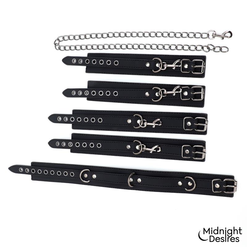 Set de Restricciones con Collar y Esposas - Imagen 6