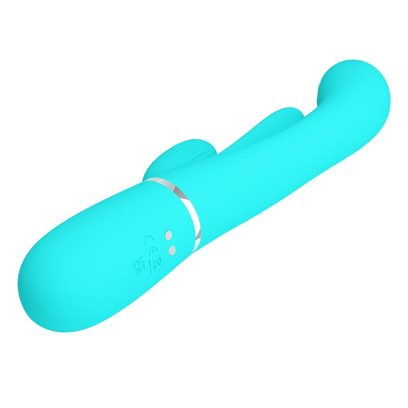 Shania Vibrador con Lengua y Thumping Turquesa - Imagen 7