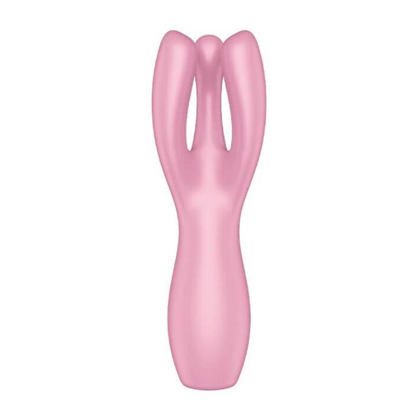 Threesome 3 Lay-on Vibrador 3 Motores Rosa - Imagen 3