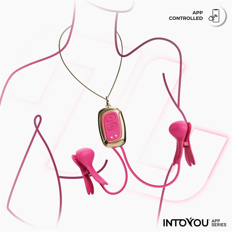 Tickly Pinzas para Pezones con Vibración, Control y Collar con APP - Imagen 6