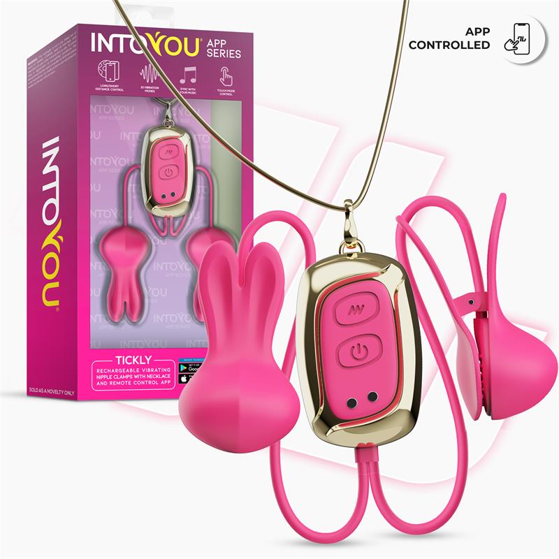 Tickly Pinzas para Pezones con Vibración, Control y Collar con APP - Imagen 9