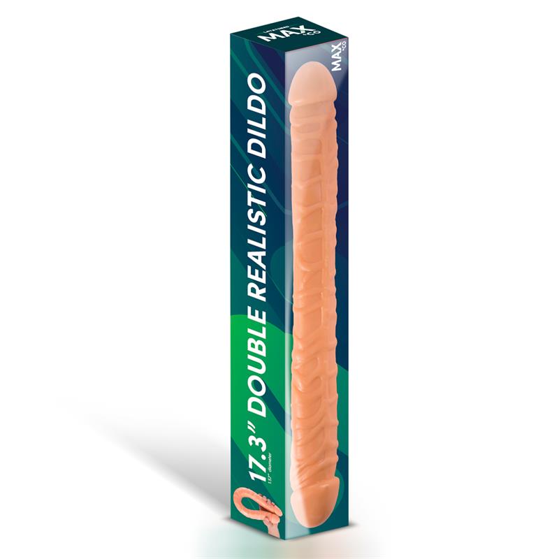 Trent Dildo Doble Realista Natural 17,3 - 44 cm - Imagen 2