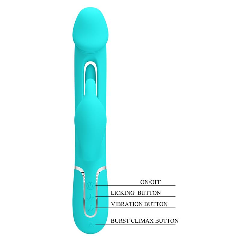 Vibrador con Lengua Kampas Verde - Imagen 8