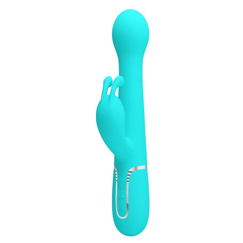 Vibrador con Thrusting y Bolas Rotatorias Dejon Azul - Imagen 2