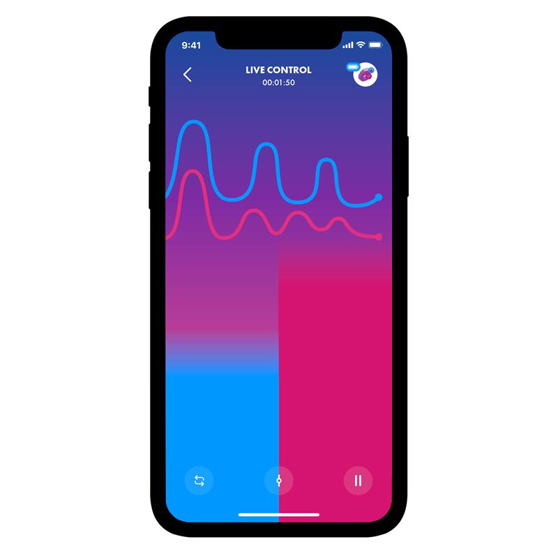 Vibrador para Parejas con APP Double Joy Negro - Imagen 10