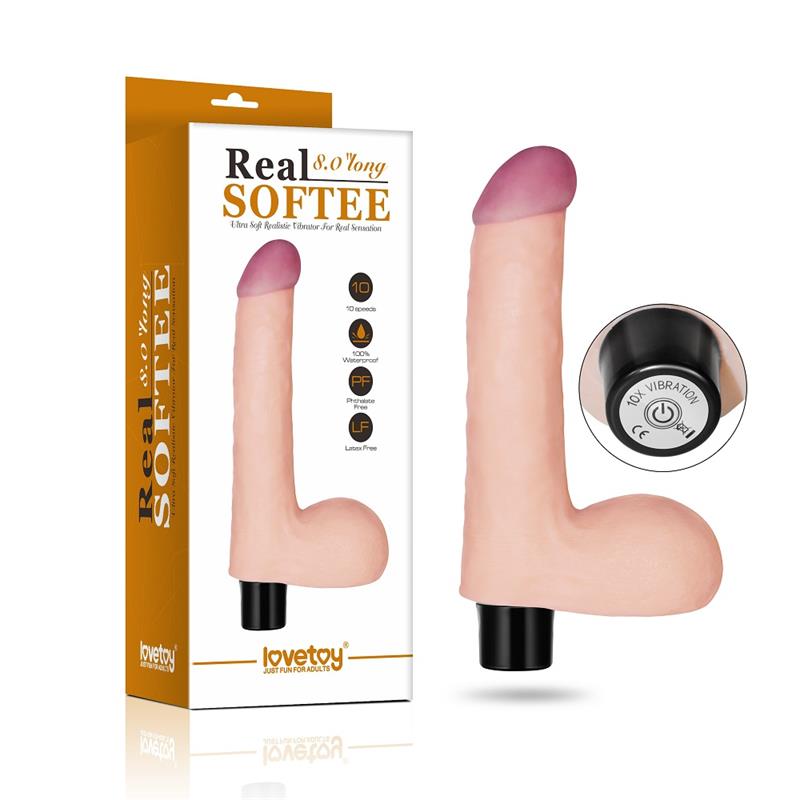 Vibrador Real Softee 8 Natural - Imagen 8