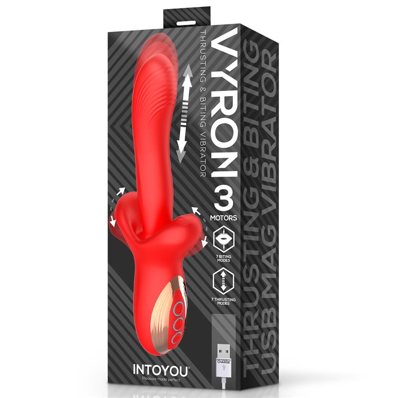 Vyron Vibrador con Thrusting y Biting (Mordisqueo) - Imagen 8