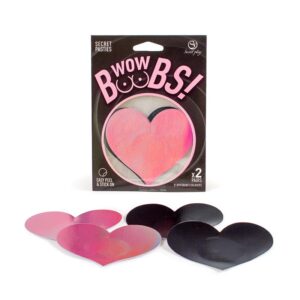 Wow Boobs! Pezoneras Corazón Holográficos