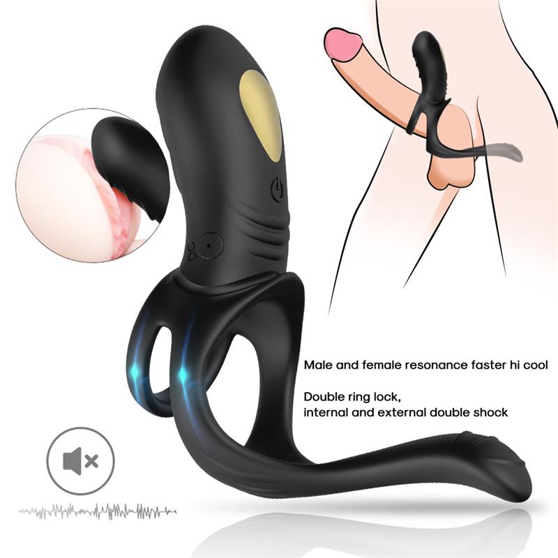 Anillo Vibrador con Estimulación Perianal - Imagen 3